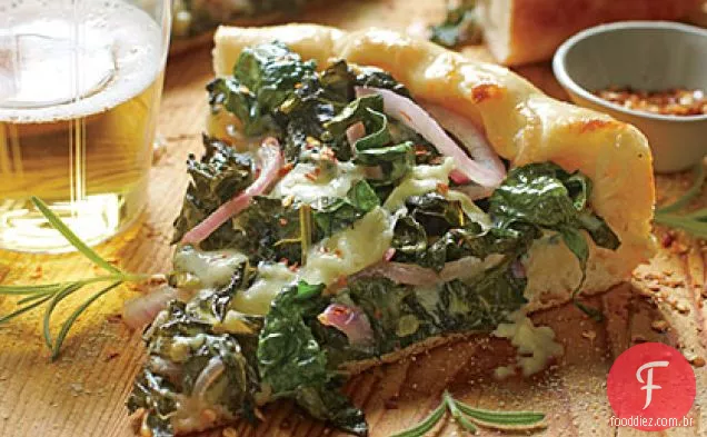 Skillet Kale Pizza
