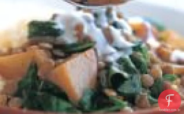 Lentilha, Batata E Espinafre Curry