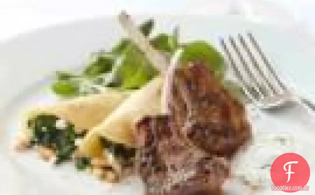 Espinafre E Feta Pancake Wraps
