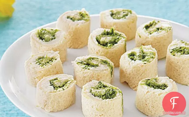 Pinwheels Pesto Cremosos