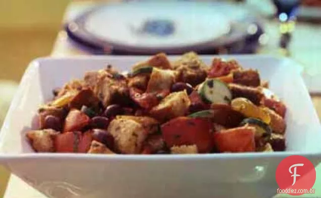 Legumes grelhados em conserva
