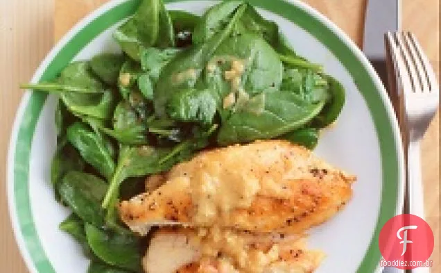 Frango Salteado Com Espinafre
