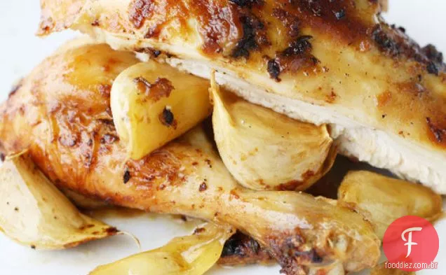Francês em um Flash: 5 Cabeças de Frango Assado Com Alho