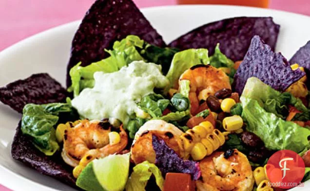 Salada De Taco De Camarão Ao Estilo Sudoeste