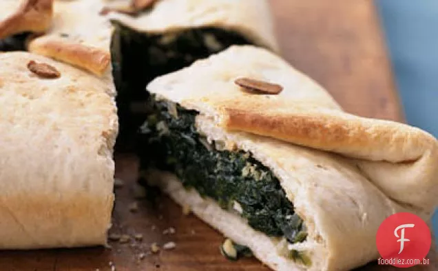 Caçarola De Espinafre-Feta Calzone