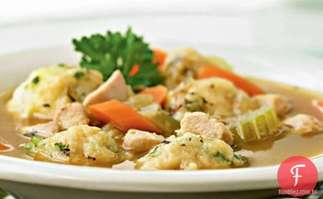 Frango Herbed e bolinhos