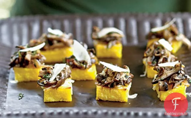 Cogumelo Polenta Canapés