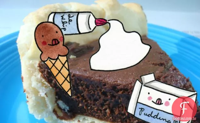 Cakespy: Torta De Pudim De Sorvete De Chocolate Duplo