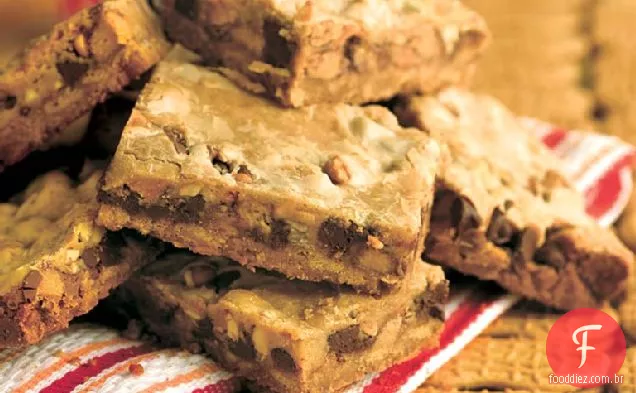 Brownies Da Barra De Doces Da Manteiga De Amendoim
