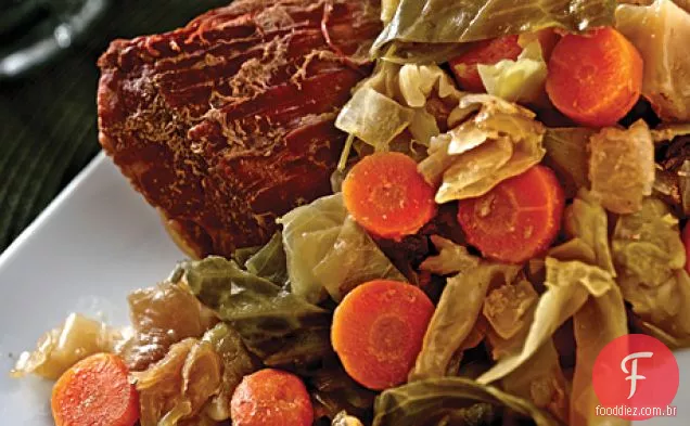Canal Irlandês carne enlatada e repolho