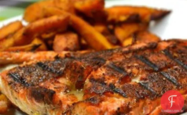 Filetes De Salmão Enegrecido