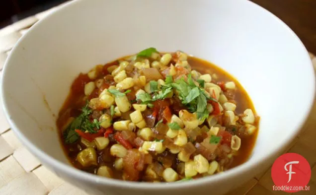 Angrezi Bhutta (Caril de milho e tomate)