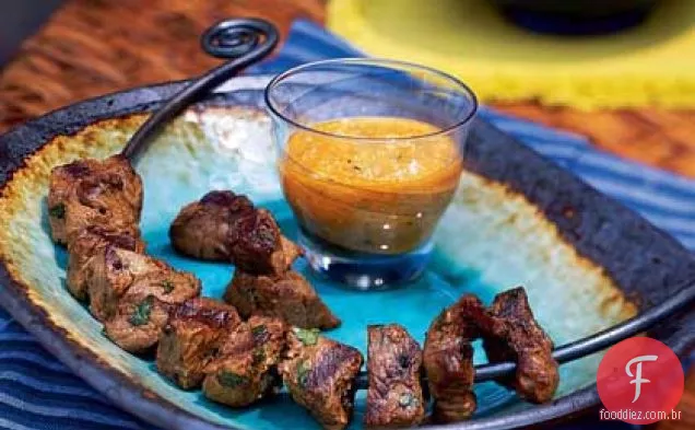Anticuchos (Kebabs Peruanos Da Carne)