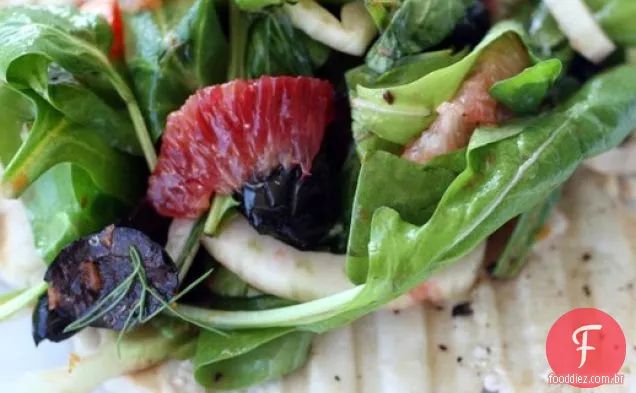 Francês em um Flash: Peixe-Espada Paillard com salada Cítrica