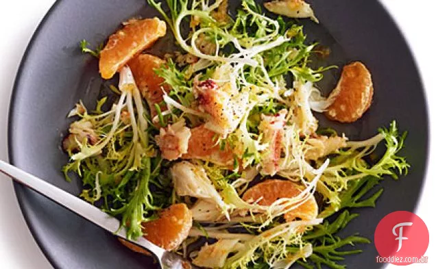 Salada de caranguejo e Tangerina