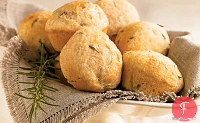 Fácil Rosemary Wheat Rolls