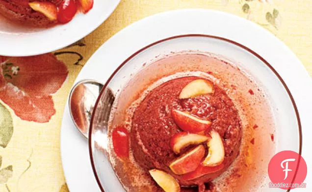Bing cereja Sorbet com Prosecco