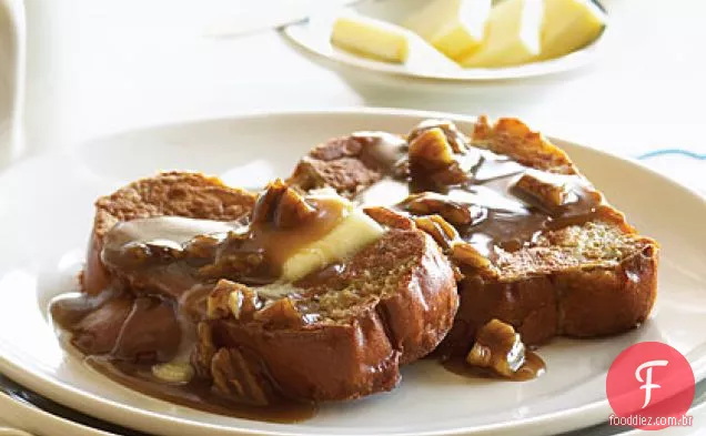 Toffee torrada francesa com nozes