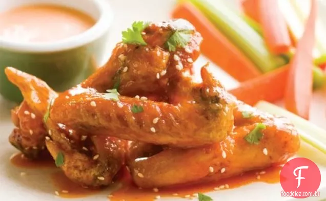 Mel-Sriracha Vitrificado Buffalo Wings
