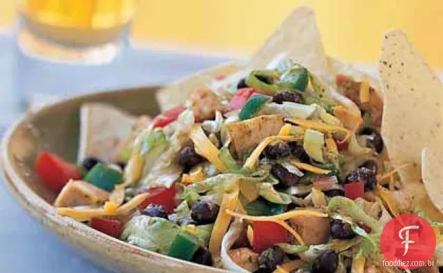 Feijão preto-Salada de taco com vinagrete de limão