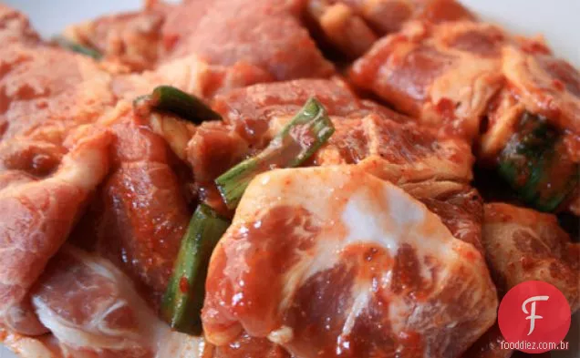 Marinada de carne coreana (picante ou não picante)