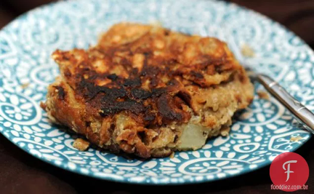 Matzo Brei Com Pêra E Cerejas Secas