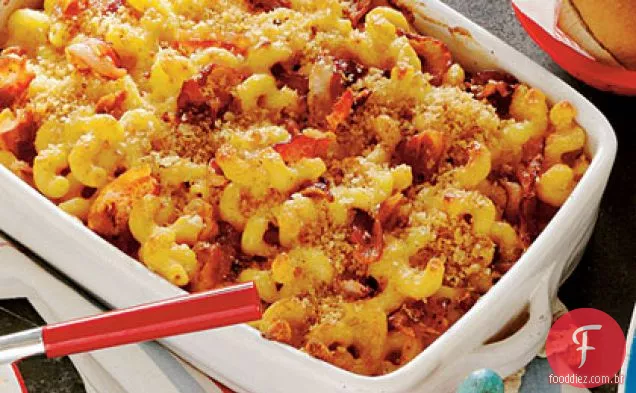 Chipotle-Bacon Mac e queijo