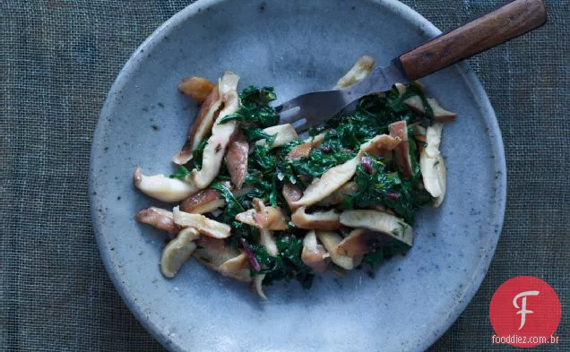 Acelga Suíça Com Receita De Manteiga Shiitake