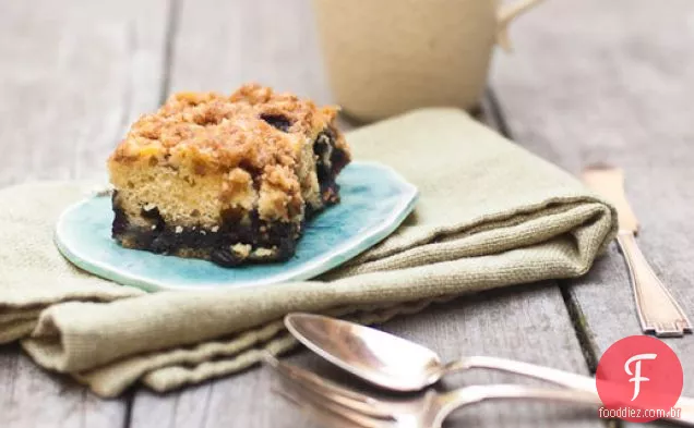 Bolo De Café Com Sobrecarga De Mirtilo