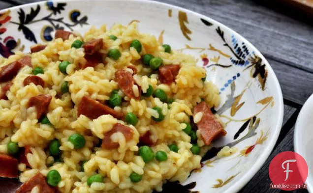 Arroz de açafrão com chouriço