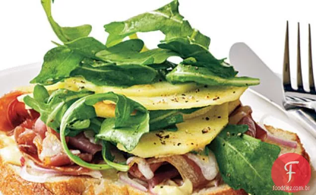 Serrano, Manchego e sanduíches de maçã