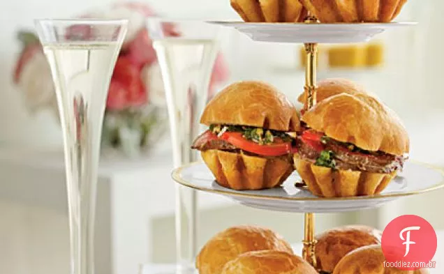 Sliders De Lombo De Carne Assada Com Sal