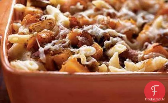 Massa de abóbora assada e Bacon