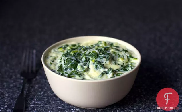 Acelga Com Creme E Cebolinha