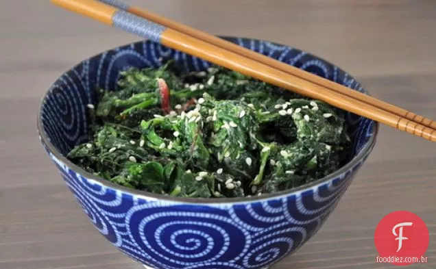 Horenso No Goma Miso ae (espinafre com molho de missô de gergelim)