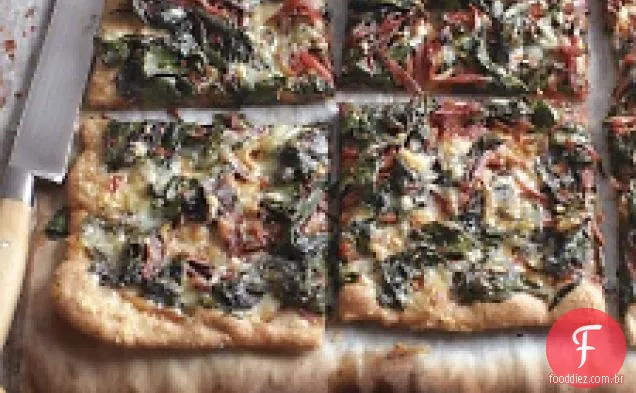 Acelga Suíça, Alho E Gruyere Pizza