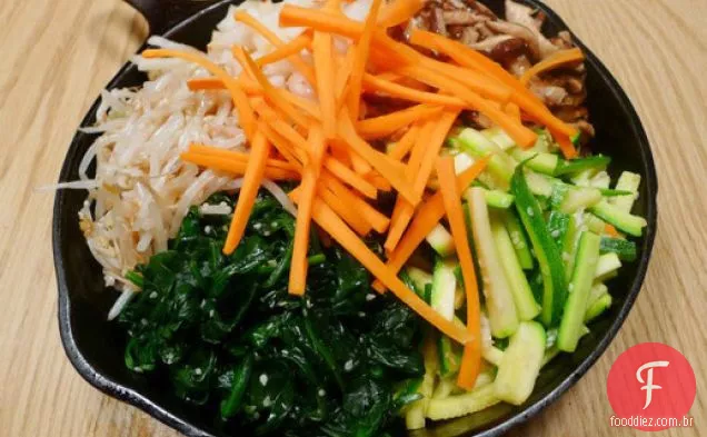 Bibimbap do vegetariano Ocasional