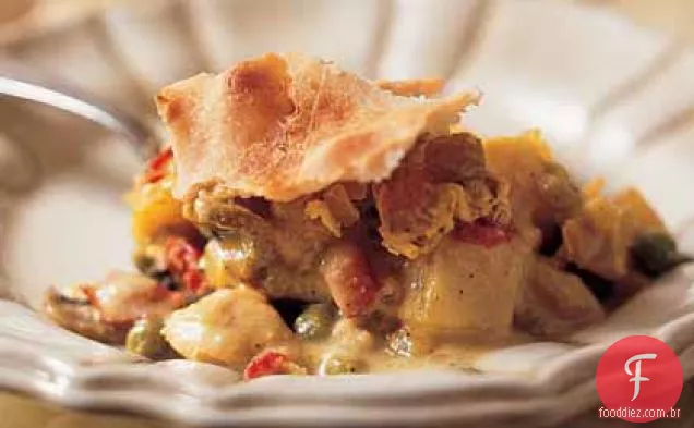 Couried-Chicken Potpie