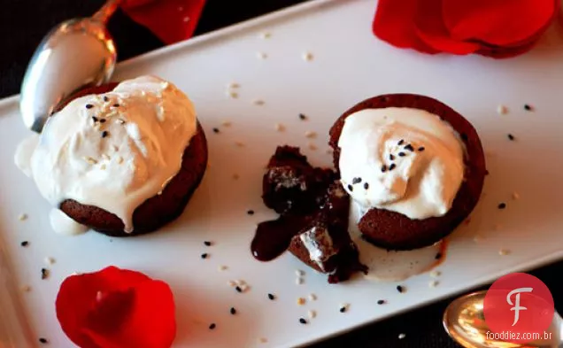 Bolos de Chocolate quentes e picantes