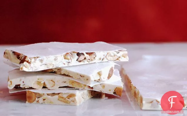 Turrón de Alicante (Nougat com amêndoas Marcona)