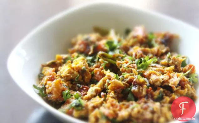 Anda Bhurji (Ovos Mexidos Indianos Picantes)