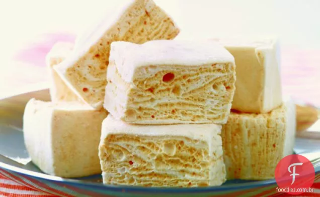 Marshmallows Do Redemoinho Do Caramelo Do Sal Do Mar
