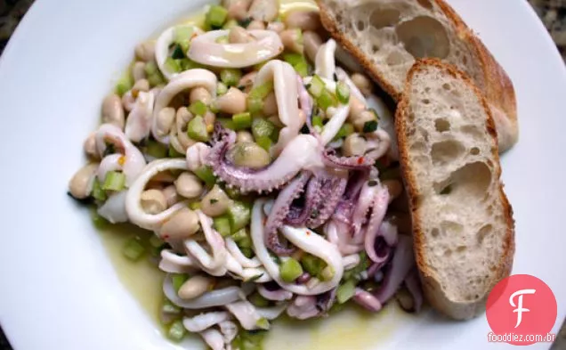 Salada de Lula e Feijão Branco