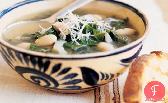 Sopa de acelga e Feijão Branco