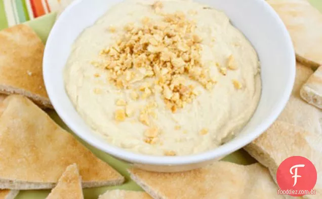 Hummus Amanteigado Do Amendoim (Nenhum Tahini)