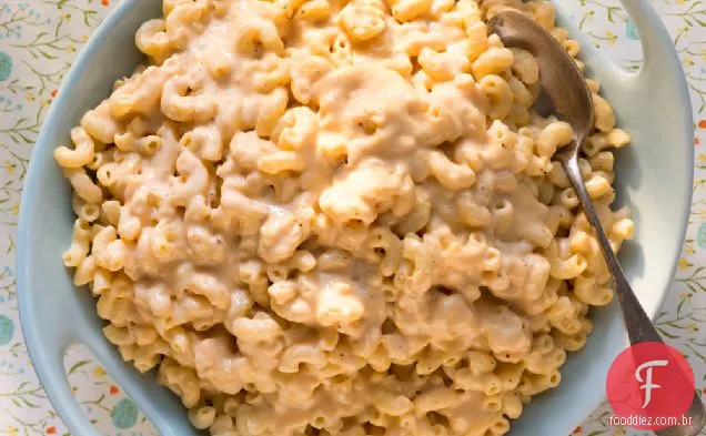 Macarrão com queijo cremoso