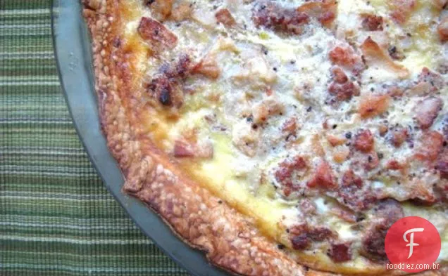 Quiche de carne e batata