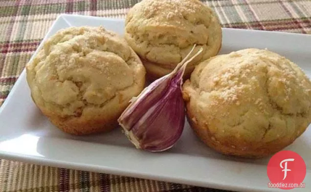 Muffins De Cebola Com Alho Sem Glúten