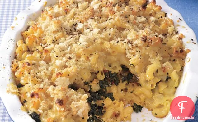 Duplo-Holandês Mac e queijo com acelga