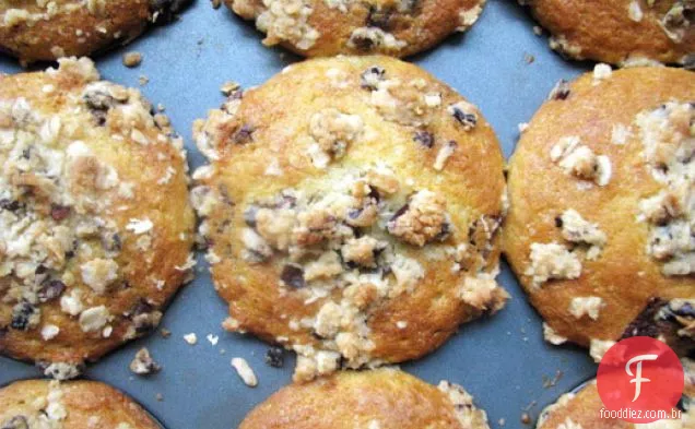 Chocolate Chunk Muffins com Cocoa Nib Streusel